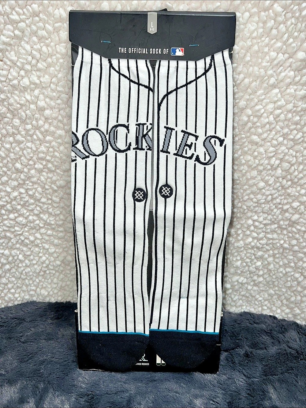 Stance - Colorado Rockies - Striped Crew Socks, Mens Size Large.  NWT